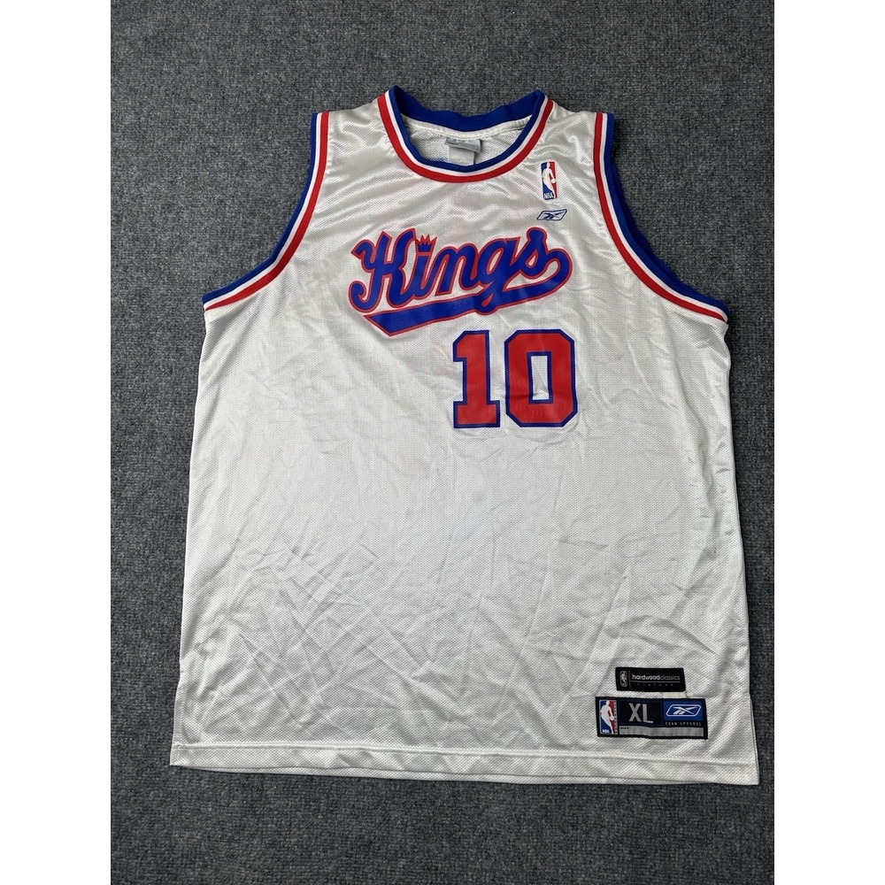 Mens Jersey Reebok Sacramento Kings‎ Mike Bibby #10 White, Size XL